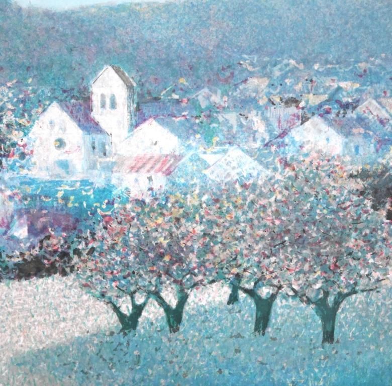 アンドレ・ブーリエ『風景』◇リトグラフ◇直筆サイン有◇大型