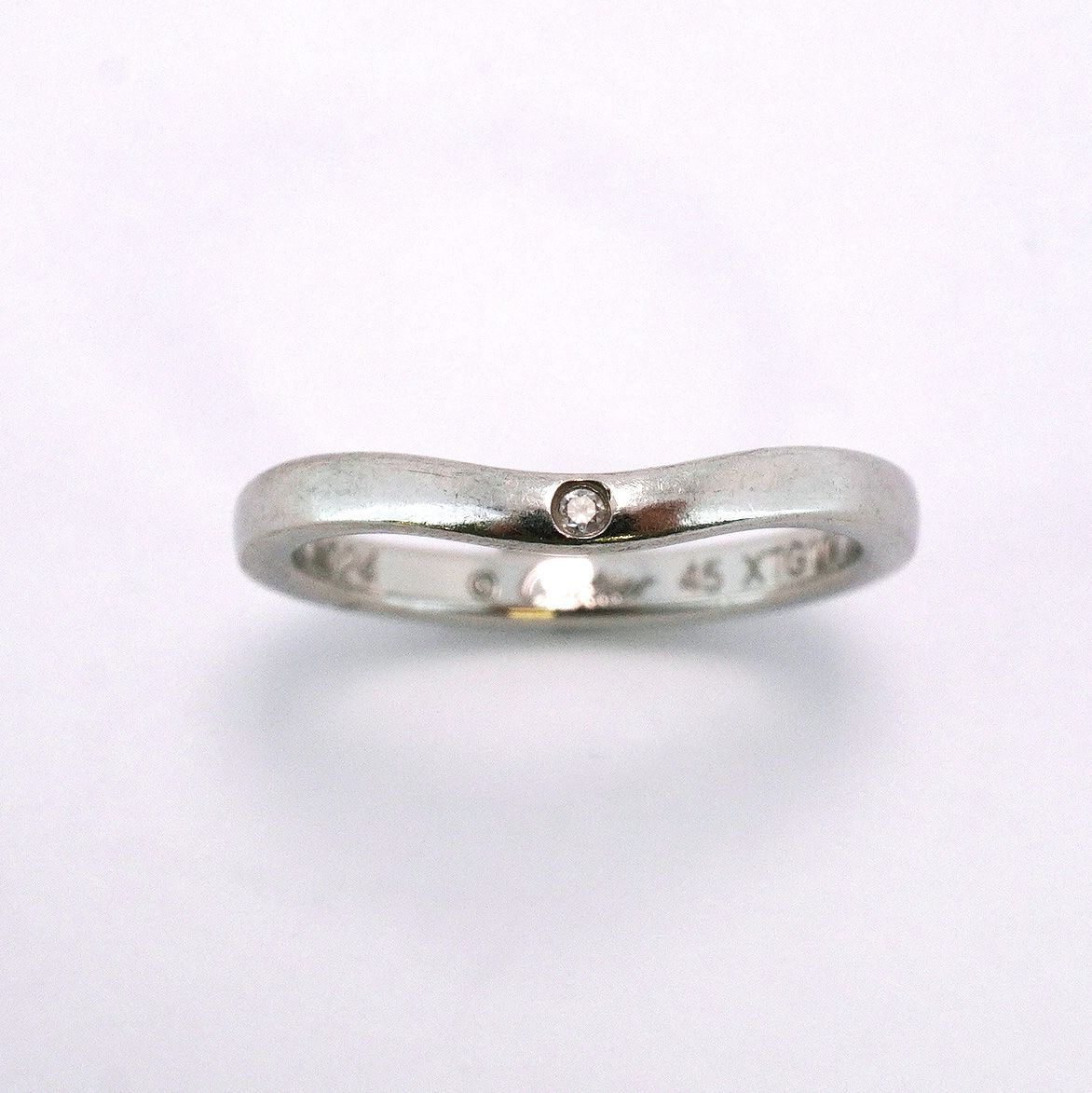 5jeb0110】カルティエ リング バレリーナ ウェディング 3PD Pt950  