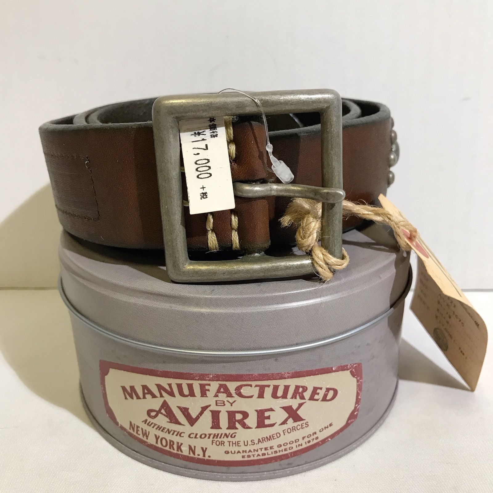 美品◎AVIREX アヴィレックス VINTAGE WORKS ベルト スタッズ 美品◎AVIREX アヴィレックス VINTAGE WORKS ベルト スタッズ