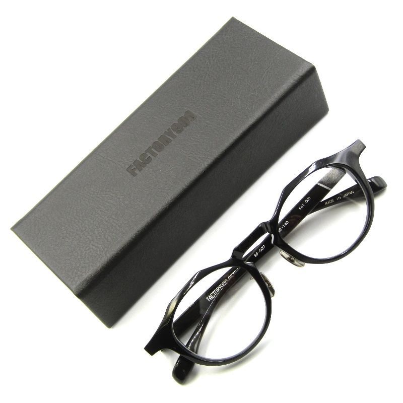 FACTORY900 RETRO ファクトリー900レトロ メガネフレーム RF-037 クラウンパント ばね丁番 001 black65007930