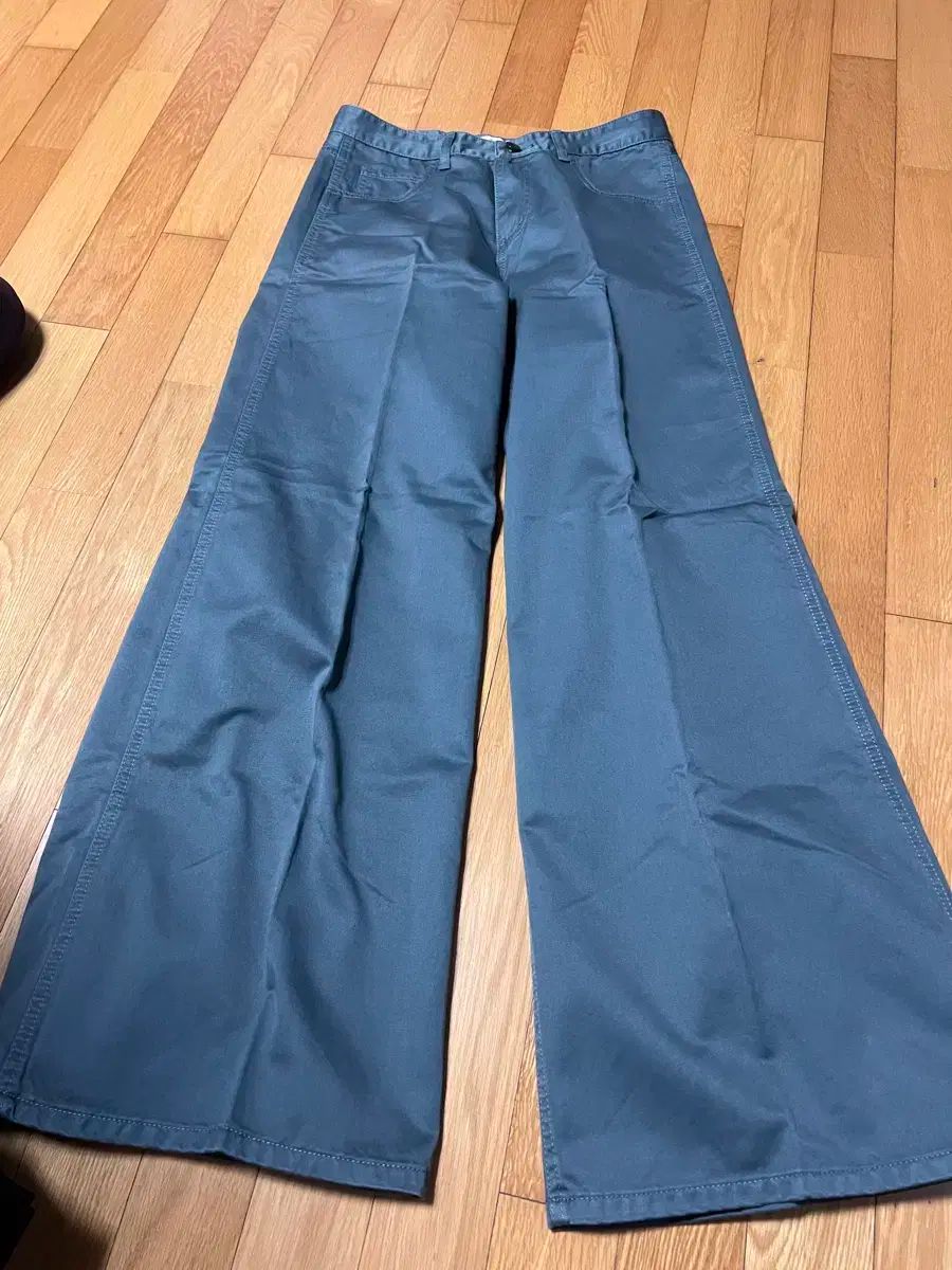 FACADE PATTERN ファサードパターン ワイド コットン パンツ ダークグリーン M DECORATOM_COM_BR