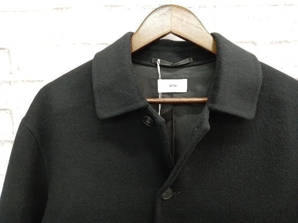 未使用・タグ付】ATON エイトン Double Cashmere Melton 上質 オーバー