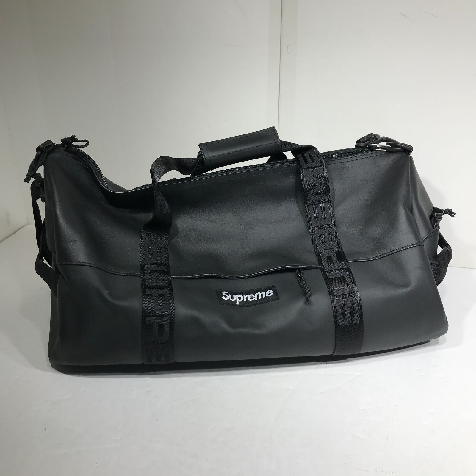 城東79-011】Supreme シュプリーム 23AW Leather Duffle Bag レザー 