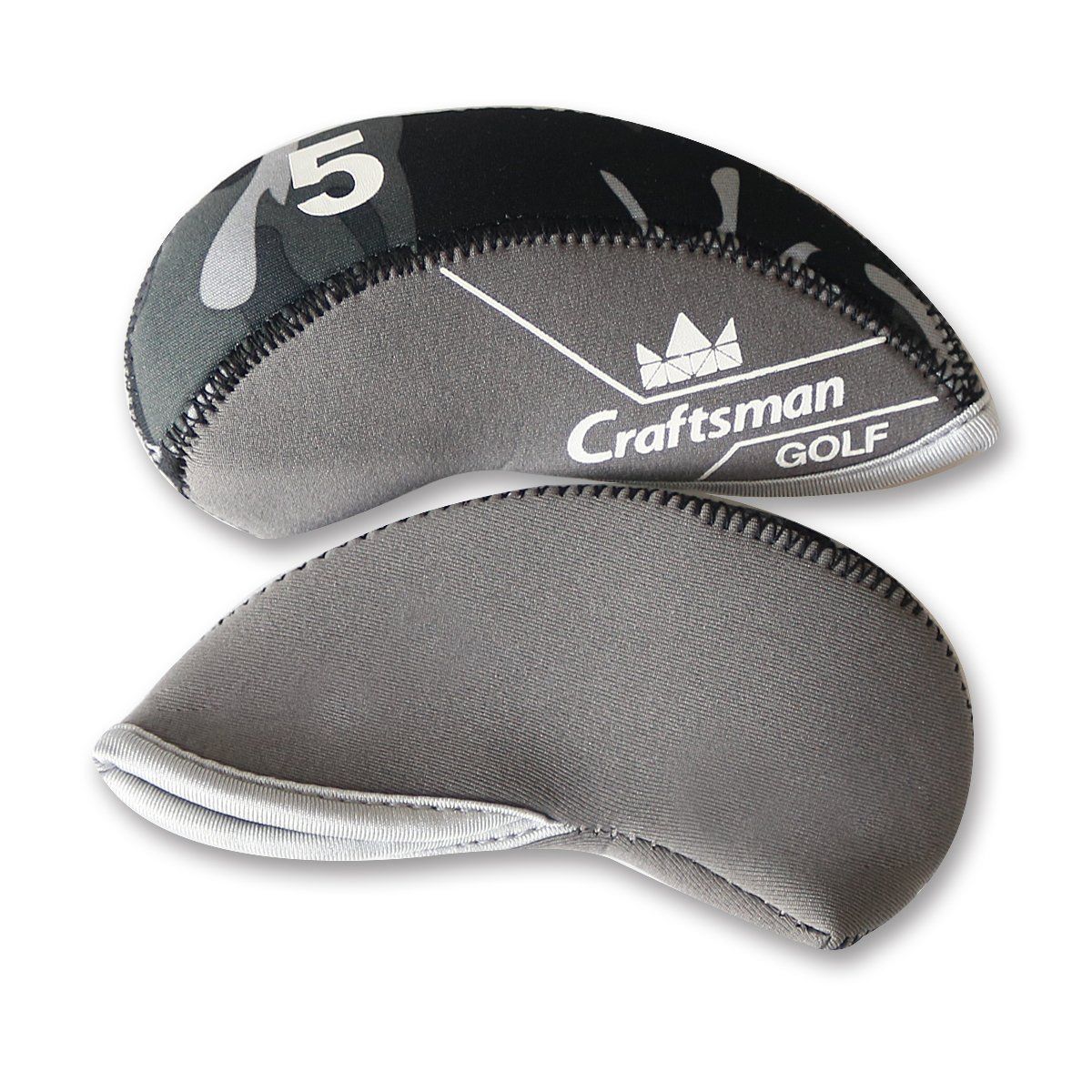 Craftsman(クラフトマン) ゴルフヘッドカバー 4点セット(1FFH Craftsman(クラフトマン) ゴルフヘッドカバー 6点セット 番号刺繍