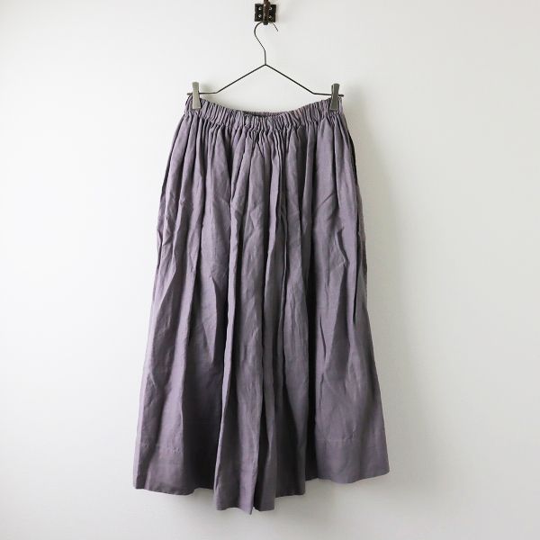 【新品】ヴェリテクールVeritecoeurリネンシャーリングスカート Veritecoeur(ヴェリテクール)【BASIC】【送料無料】シャーリング