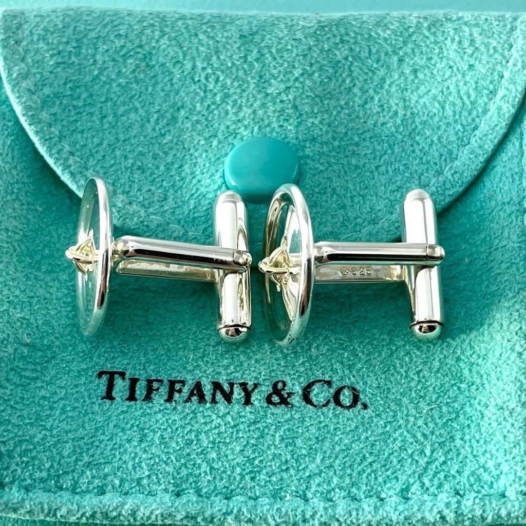 ティファニー ボタン コンビ カフス 925 750 Q 52 fe