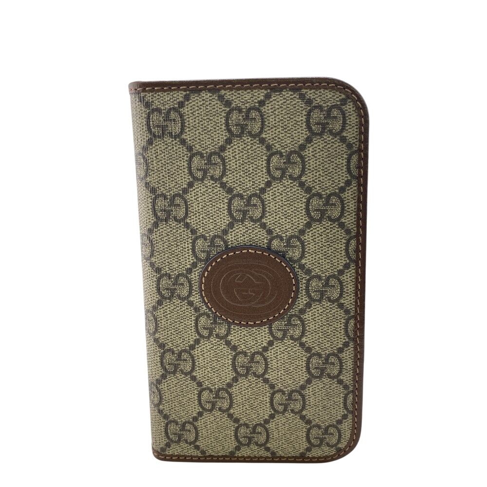 ５％OFF フォロワークーポン GUCCI グッチ 760185 iPhone 15 proケース GGスプリーム iPhoneケース ブラウン ユニセックス