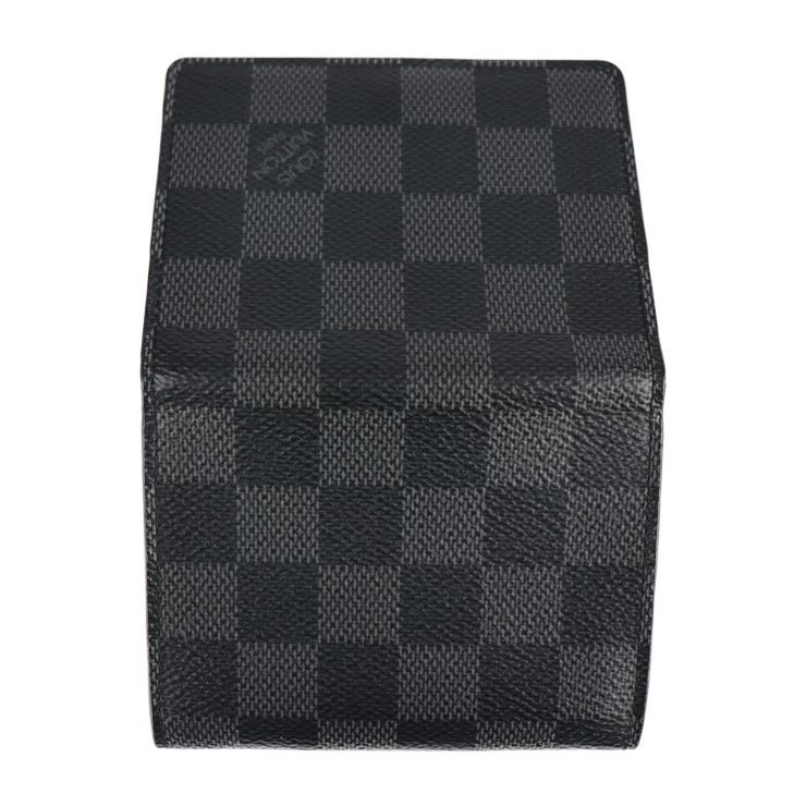 ルイヴィトン ダミエ グラフィットレザー名刺入れ ブラック コイン