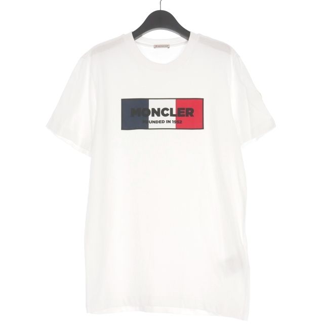 モンクレール MONCLER 23AW トリコロール ボックスロゴ クルーネックT 