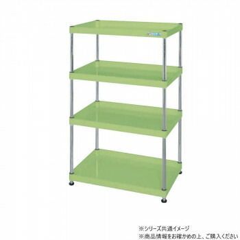 サカエ CSパールワゴン固定タイプ 樹脂製 グリーン CSPN-60124