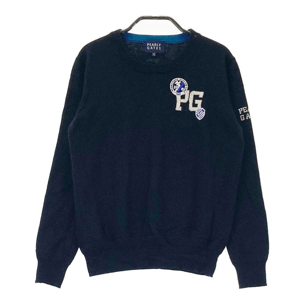 PEARLY GATES セーター 青 0サイズ PEARLY GATES パーリーゲイツ ロゴ