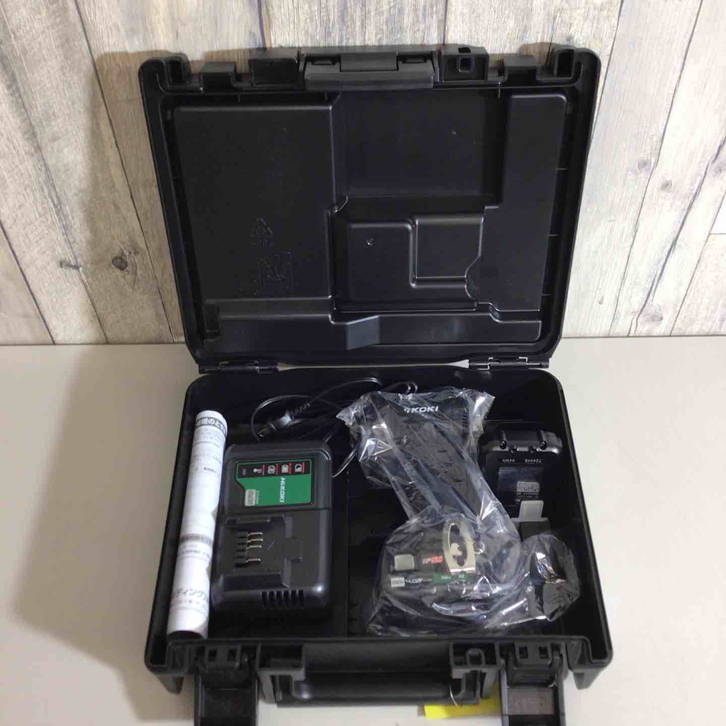 HiKOKI ハイコーキ 10.8V 充電式 インパクトドライバー ストロングブラック 蓄電池 充電器付 WH12DCA 2LSB バッテリー＆充電器付き 戸田店