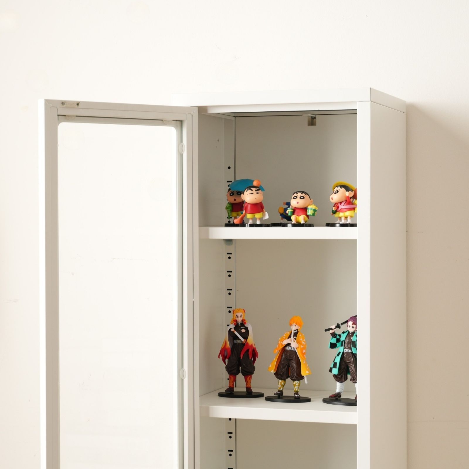 スリムキャビネット｜隙間収納｜ホワイト｜W35×D30×H150cm｜N515P252401W