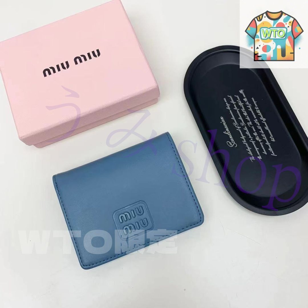 MIU MIU 二つ折り財布[本日特価|新品未使用品] - メルカリ
