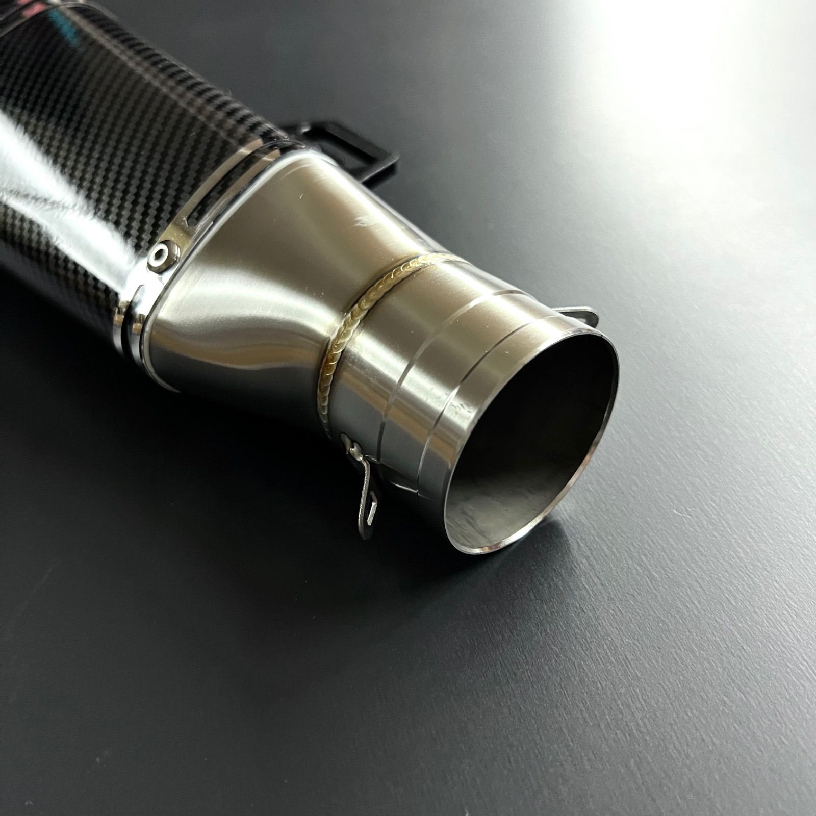 ステンレス サイレンサー 50.8 バイク マフラー デュアルエンド