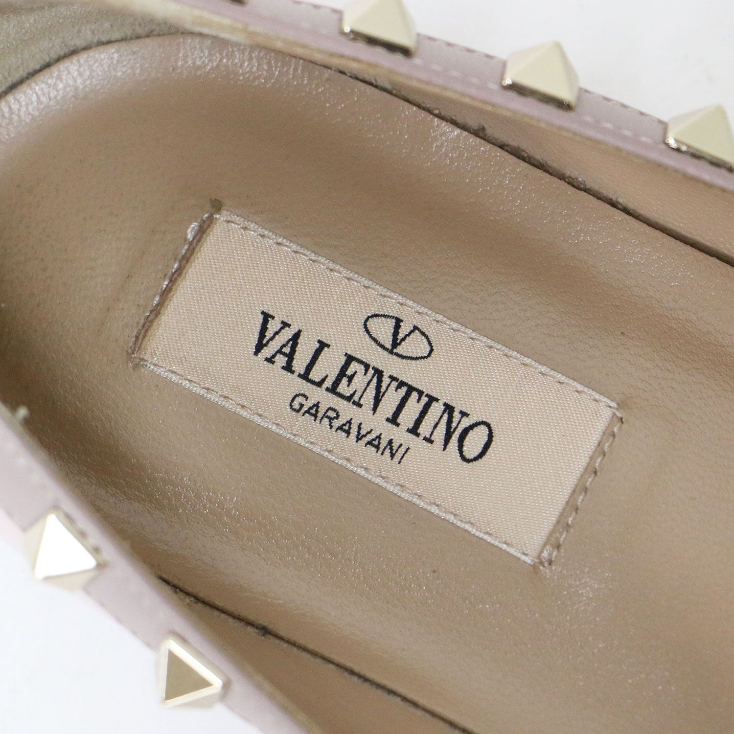 VALENTINO パンプス　サイズ37 VALENTINO - ヴァレンティノ 美品 ロックスタッズ ポインテッド