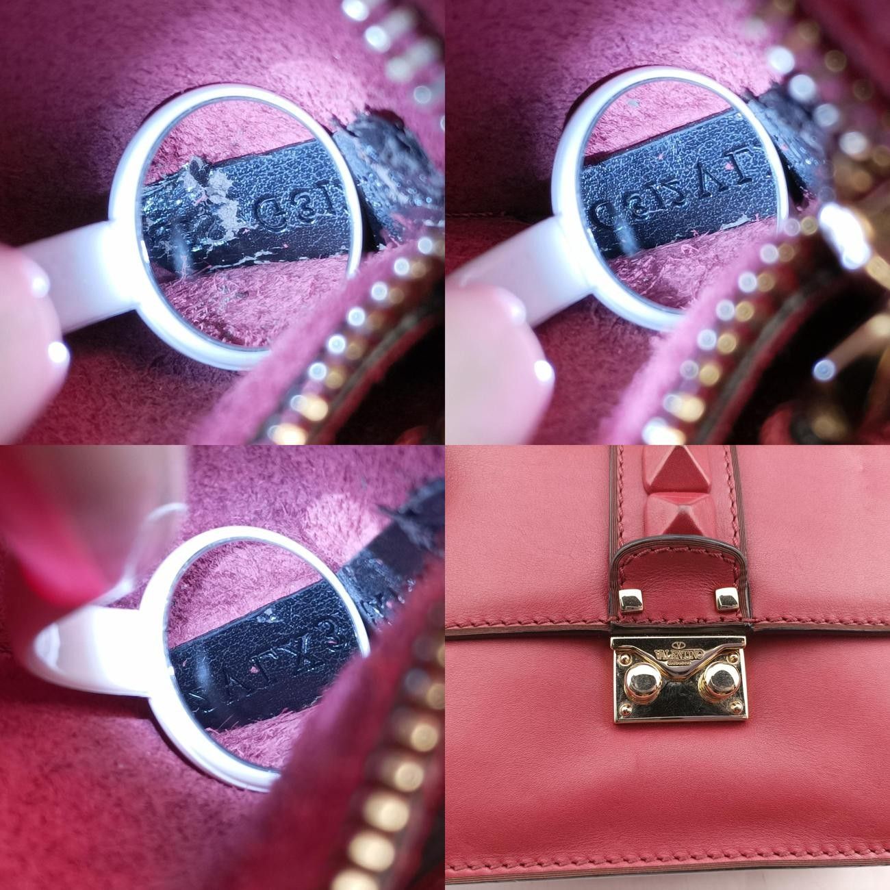 ヴァレンティノValentinoロックスタッズグラムロック レッド