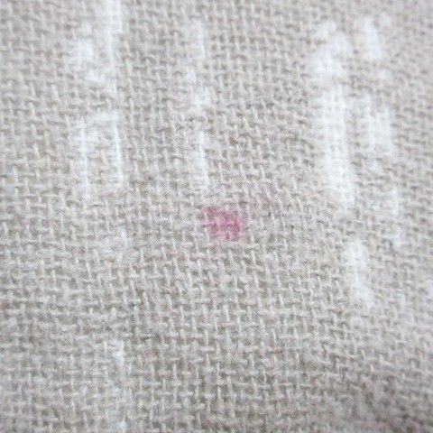 マリメッコ marimekko クイスカウス kuiskaus ブランケット ひざ掛け フリンジ ベージュ系 X MARWIL-DEMENAGEMENTS_CH