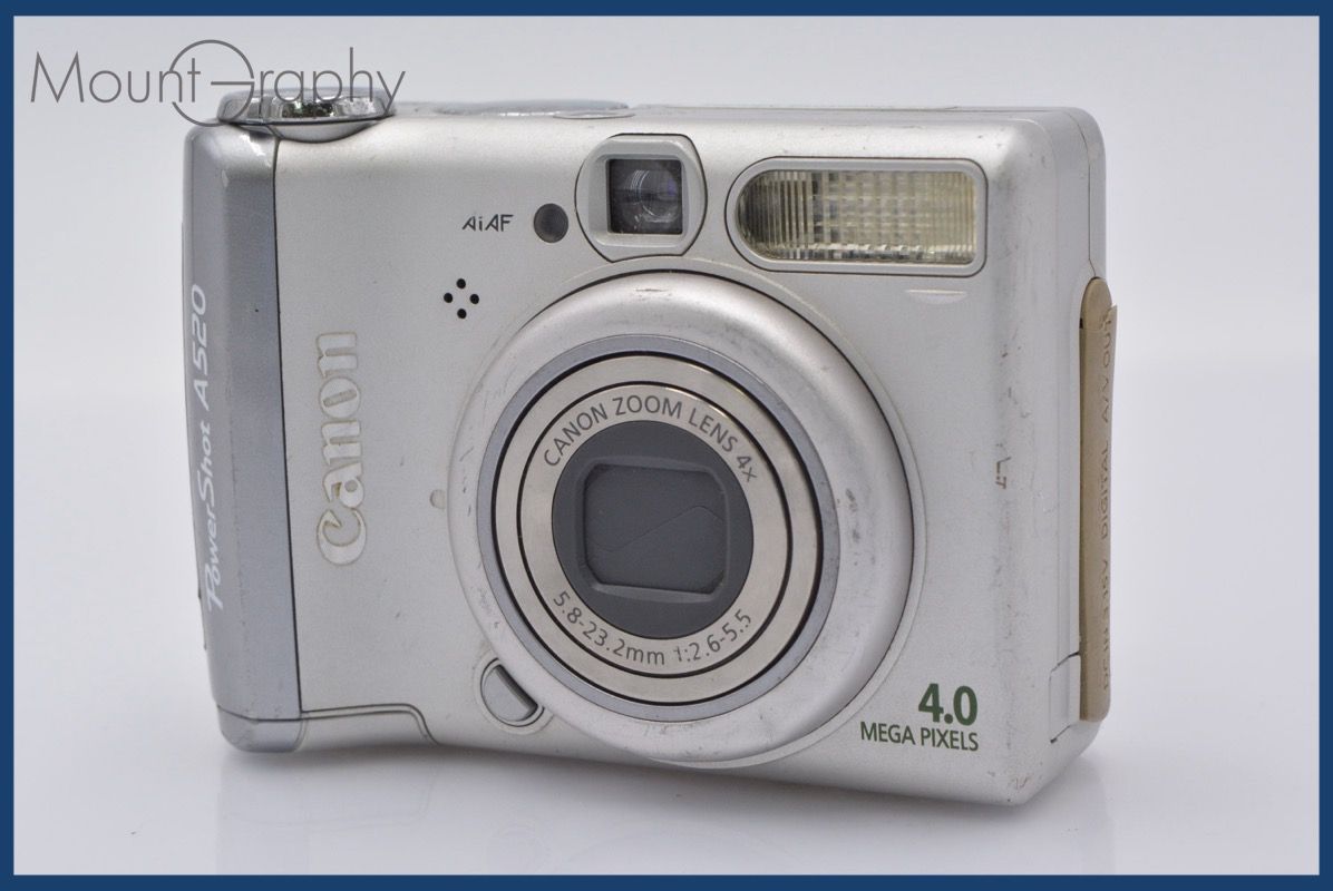 ♥動作確認済み♥Canon キャノン PowerShot A520 単3電池 ♥動作確認済み♥Canon キャノン PowerShot A520 単3電池