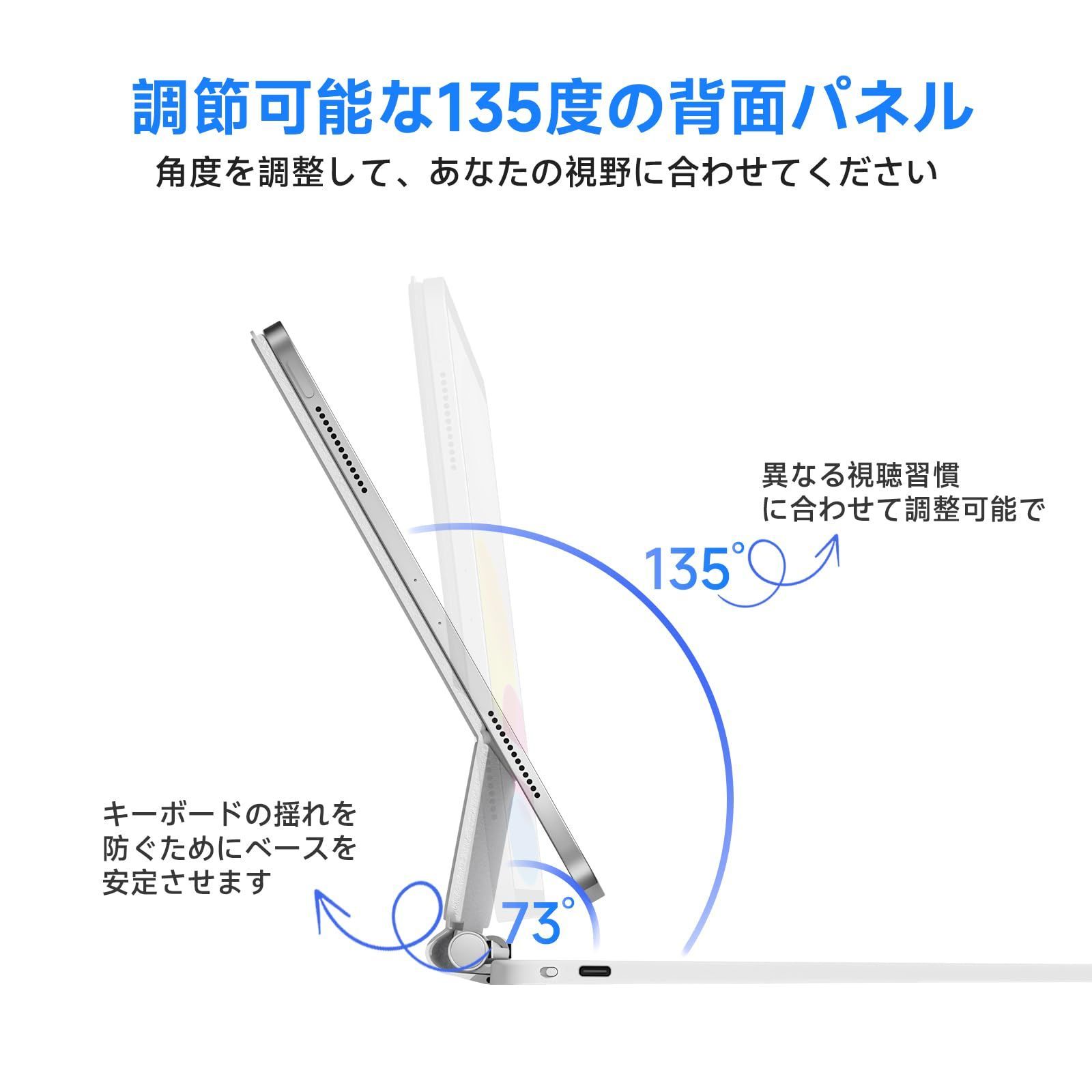 人気商品】10世代 iPad ケース for キーボード、IPad HOU 10世代