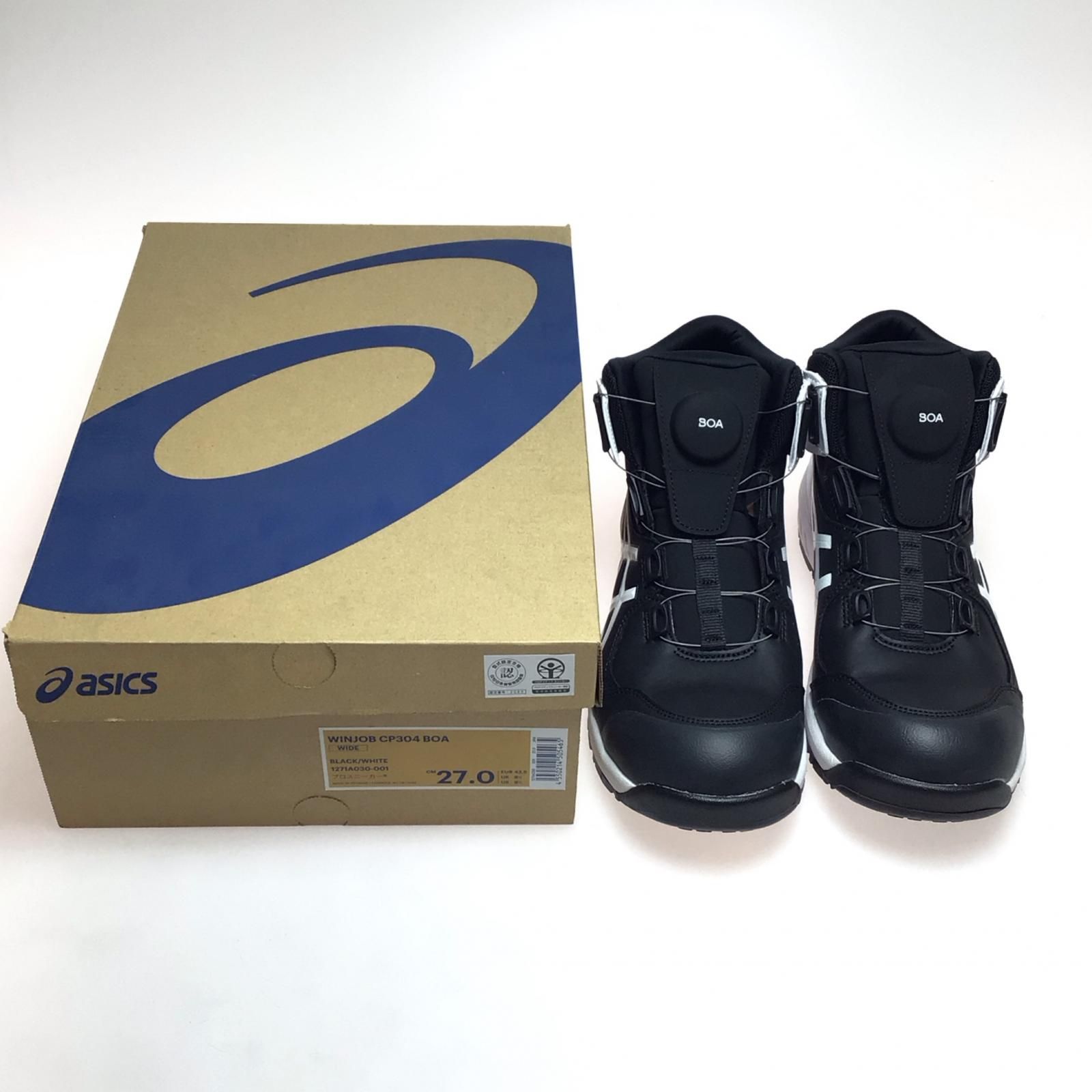 ΘΘasics アシックス 安全靴 未使用品(S) 27.0cm 1271A030 ブラック 