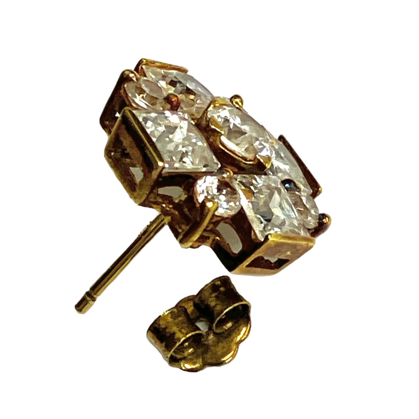 10K Yellow Gold クロスピアス 10K Yellow Gold クロスピアス