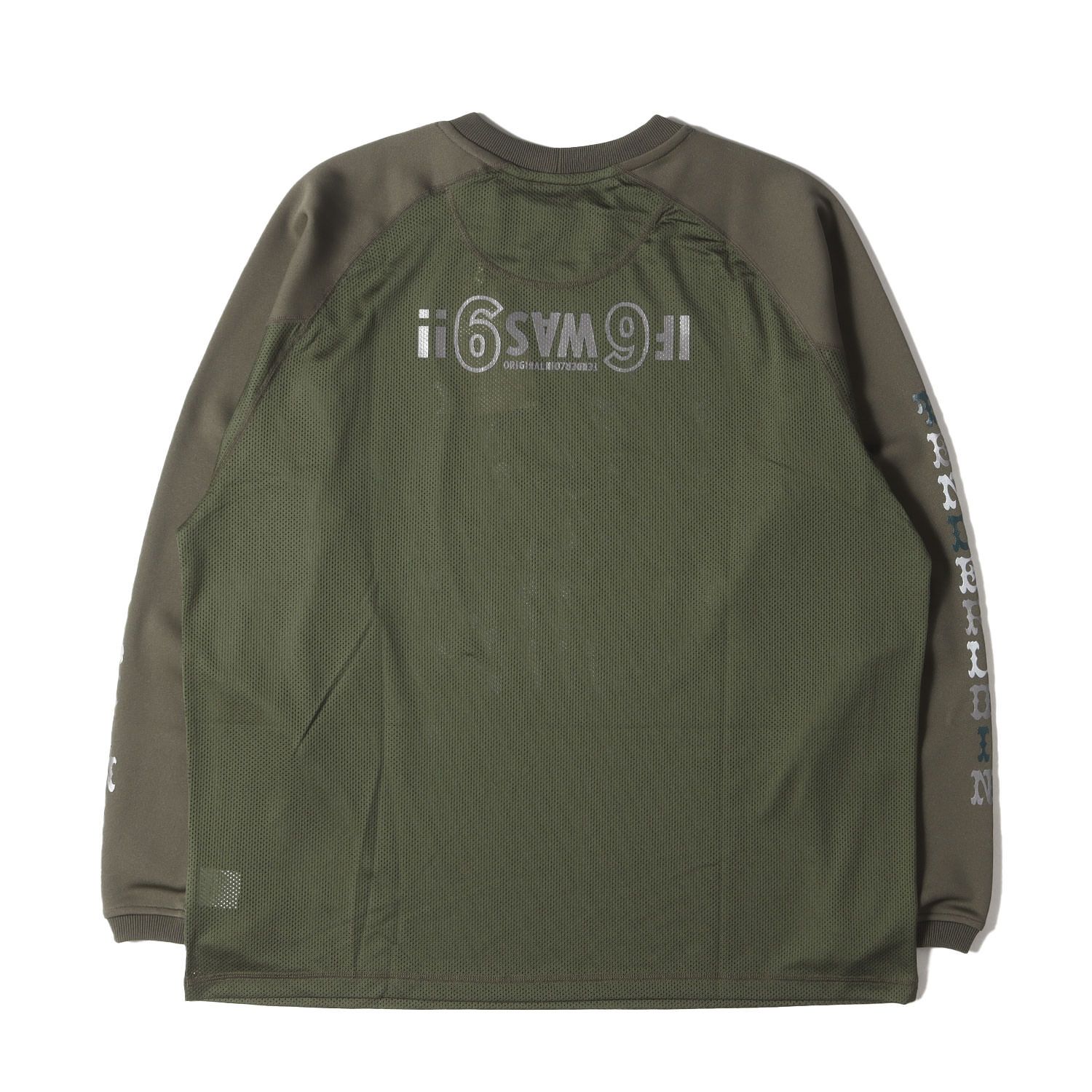 TENDERLOIN メッシュ 長袖カットソー オリーブ XL 新品 TENDERLOIN テンダーロイン Tシャツ サイズ:XL 22SS ボルネオ
