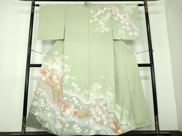 平和屋着物＊夏物 男性 色無地 絽 薄花色 正絹 逸品 AABA5588sx 平和屋  