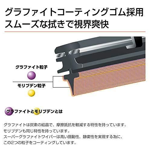 PIAA ワイパー ブレード 450mm スーパーグラファイト グラファイトコーティングゴム 1本入 呼番7 WG45