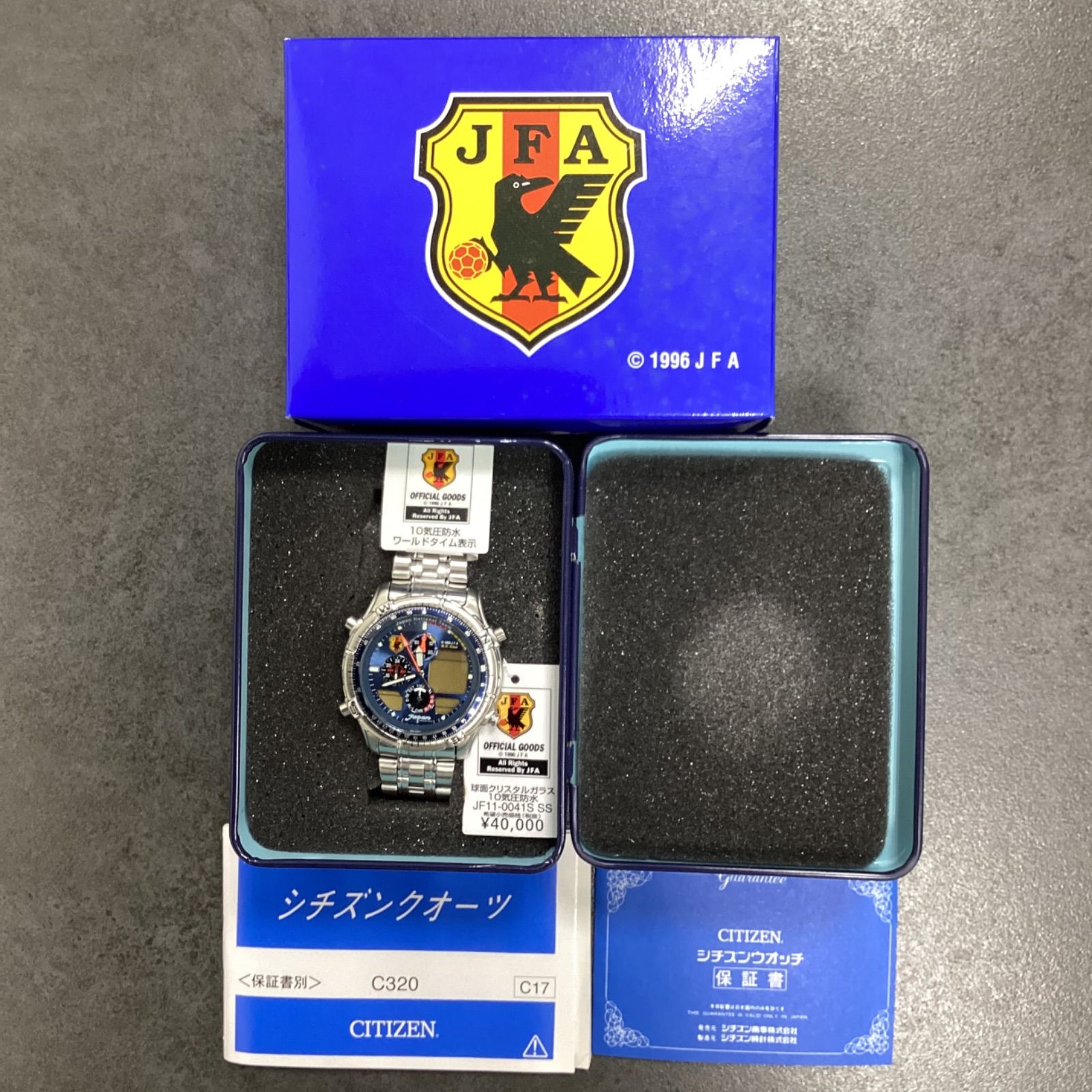 JFA1996オフィシャルグッズ 日本代表 CITIZEN|シチズン クロノグラフ C320