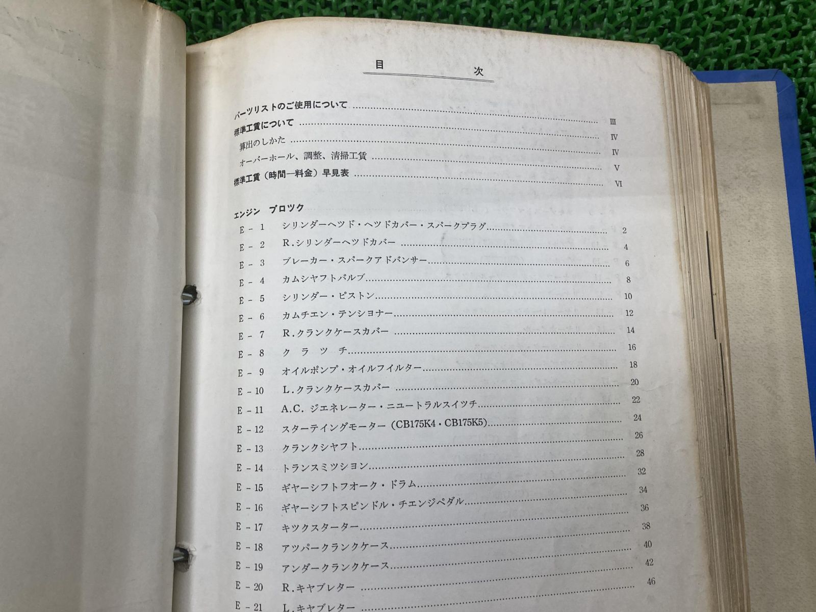 CL175 CB175 パーツリスト ホンダ 正規 中古 バイク 整備書 CL175改3