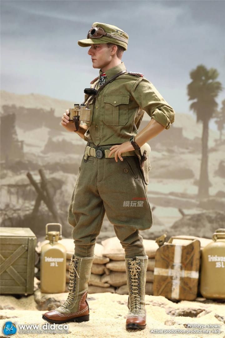 DID 1/6 D80185 輜重兵＆戦車長 シュタウフェンベルク DID 1/6 WW2 ドイツ アフリカ軍団 輜重兵＆戦車長