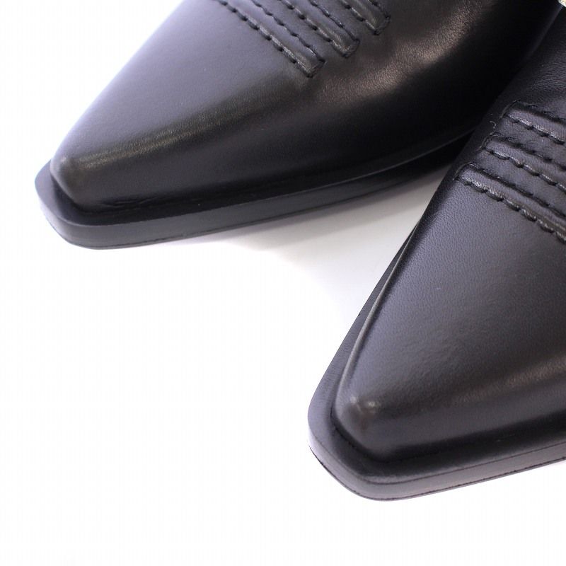 【ROGER VIVIER】Viv Tex レザー ミュール クリスタル 送関込 ROGER VIVIER】Viv Tex レザー ミュール クリスタル 送関込 Ω
