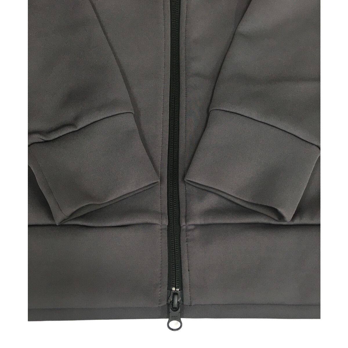  メンズ ブリーフィング BRIEFING パーカー L グレー 長袖ダブルジップ3Dロゴパーカー ストレッチ 背面ロゴ