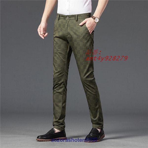 スラックス チノパン メンズ スリムパンツ ストレッチパンツ ボチェック柄 春夏 普段着 ビジネス 通勤用 チノパンツ 男性ズボン ant4y928279 チノパン メンズ ストレッチ チェック ロングパンツ スキニー