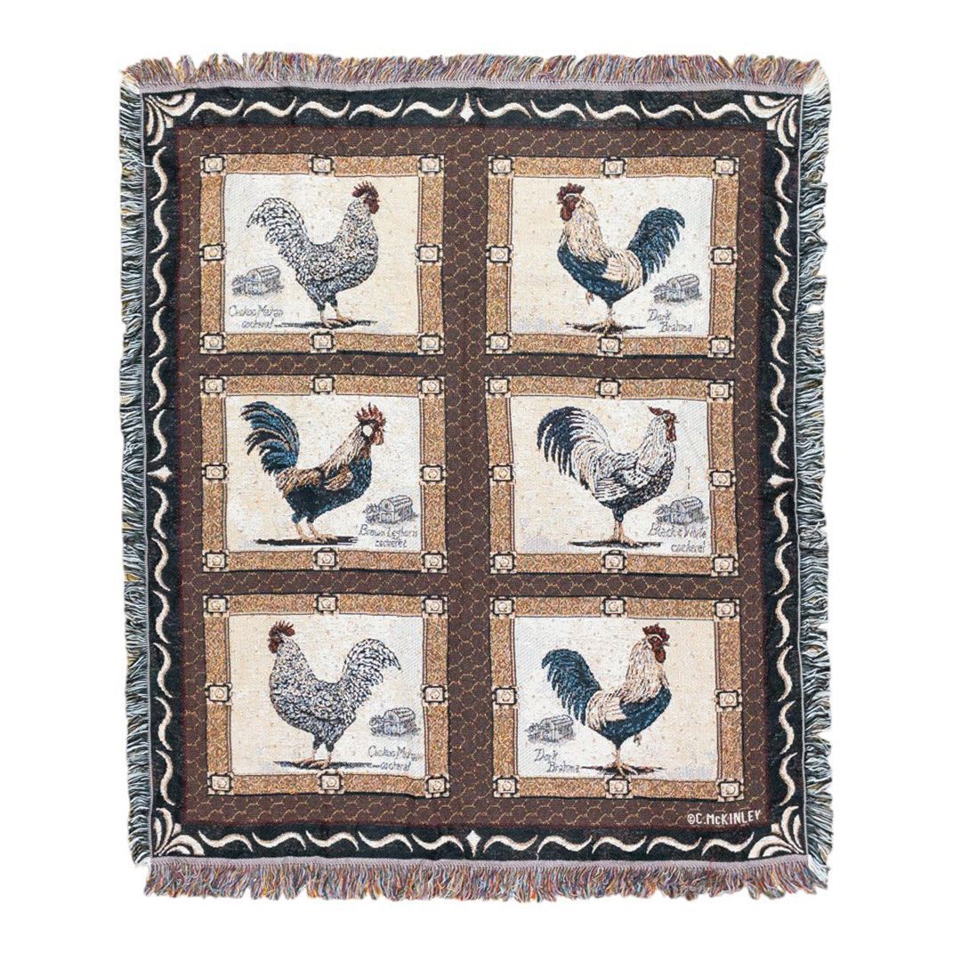 vintageラグ カーペット USA製 chicken ニワトリ 694 ラグ・カーペット・マット vintageラグ カーペット USA製 chicken