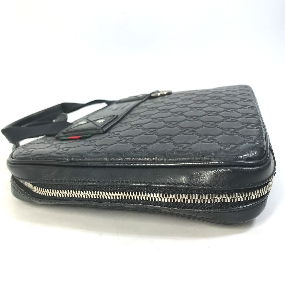 GUCCI グッチ ビジネスバッグ ブリーフケース 281906 シマレザー