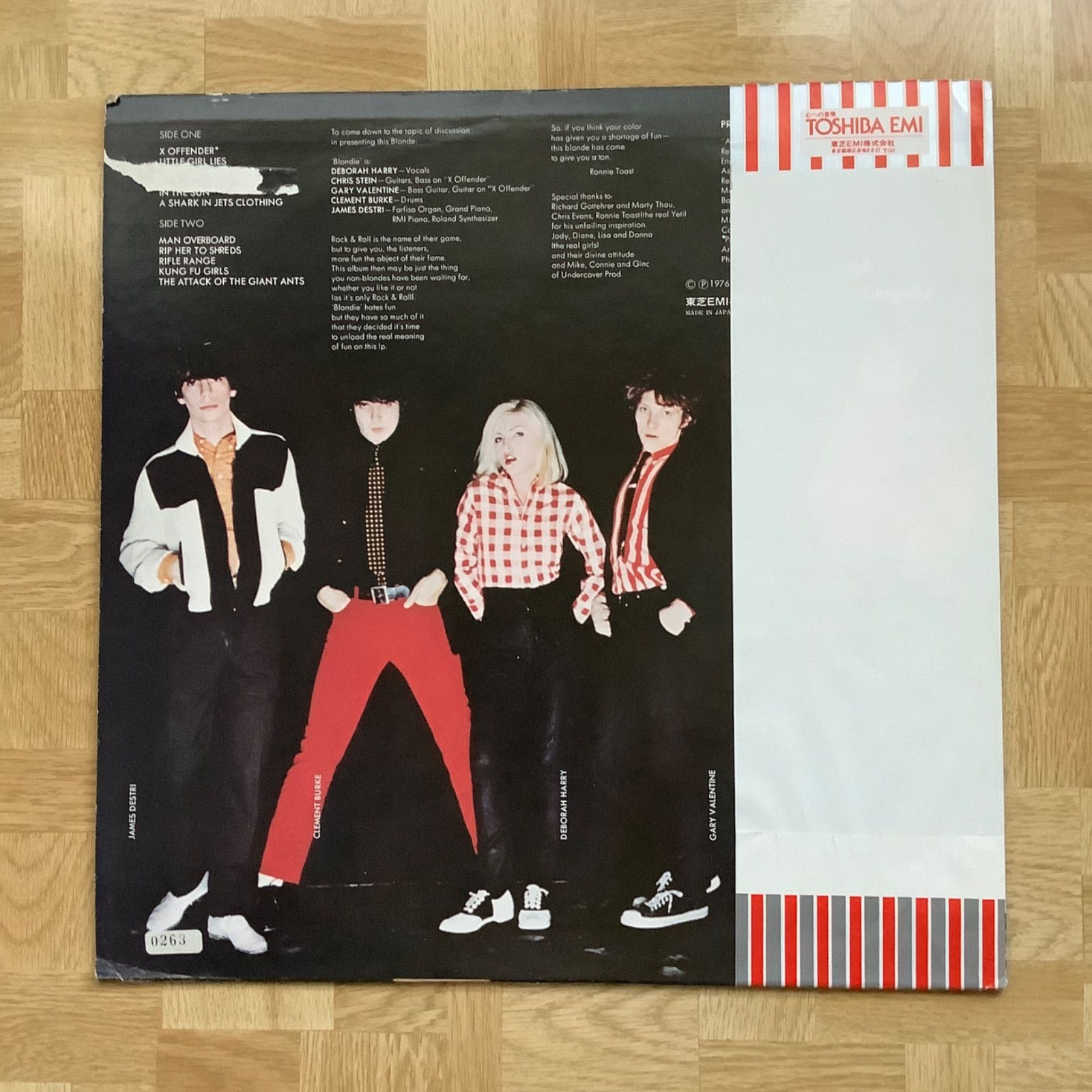 ブロンディ「恋のハートビート」 LPレコード 日本盤 帯付き LP 帯付 ブロンディ 恋のハートビート WWS-81225 状態良好