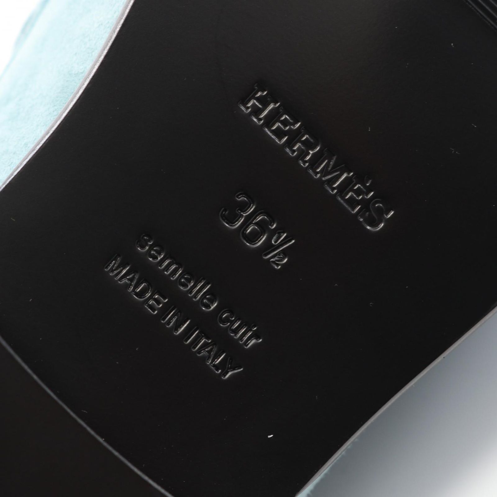  エルメス HERMES モカシン デスタン ブルー系 スウェード ロファ- レディース モカシン 靴