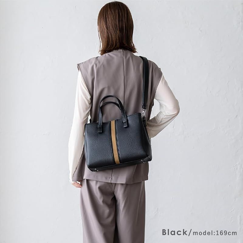 ラインテープ2 wayトートバッグ