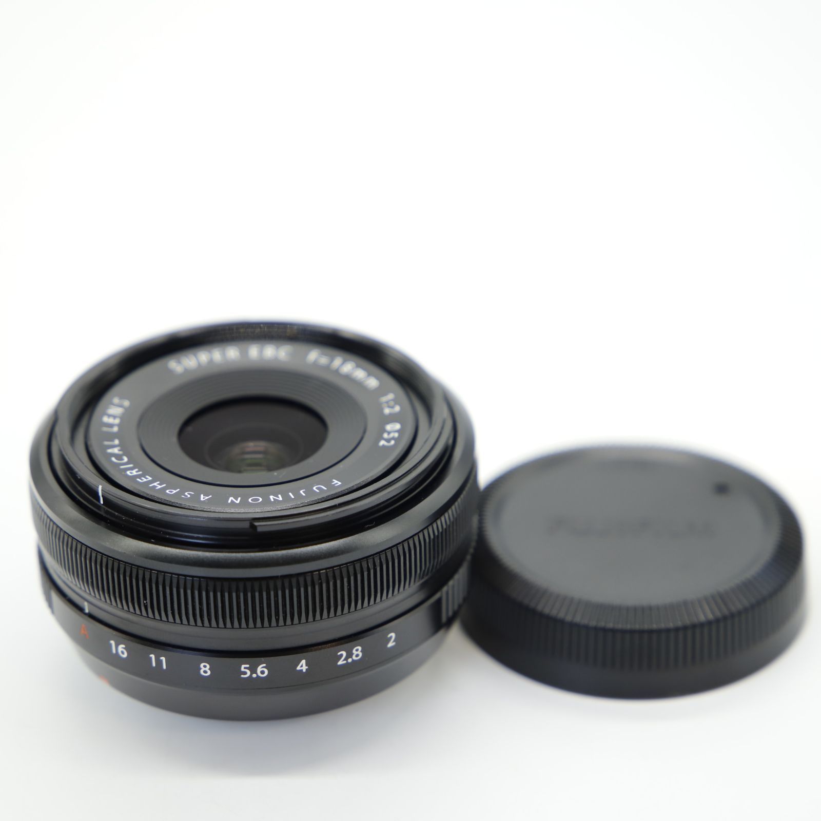 ほぼ 富士フイルム FUJIFILM X 交換レンズ フジノン 単焦点 広角 コンパクト 18mm F2 絞りリング F XF18MMF2 R
