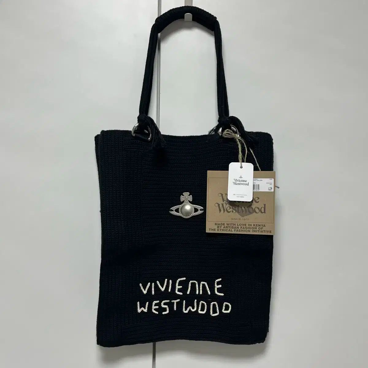 Vivienne Westwood ヴィヴィアン ウエストウッド 25ss MABEL かぎ針編み ニット トートバッグ