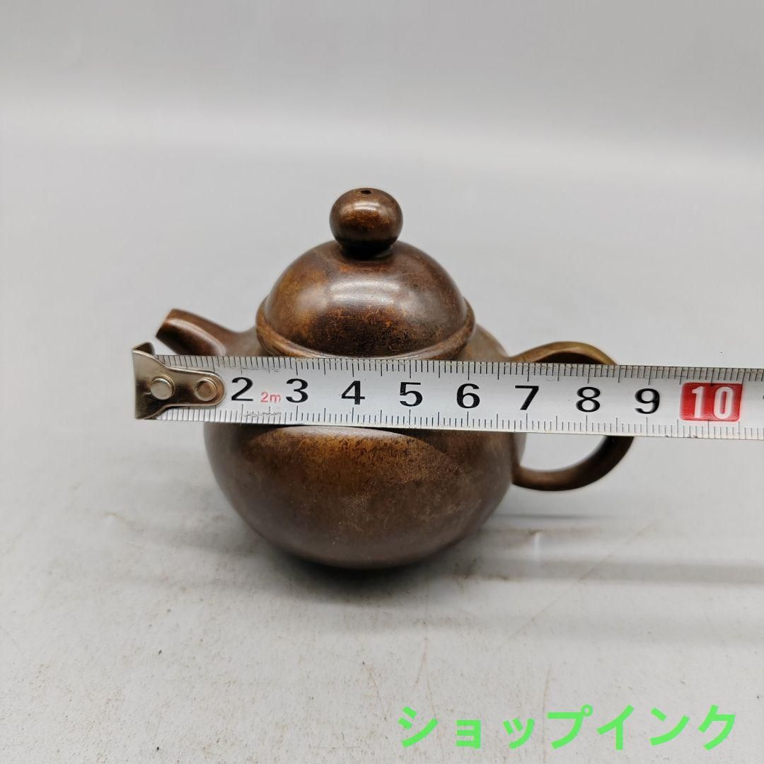 銅器 茶壺 小茶壺 茶道具 煎茶器 工芸品 置物 銅器 茶壺 小茶壺 茶道具 煎茶器 工芸品 置物 - メルカリ