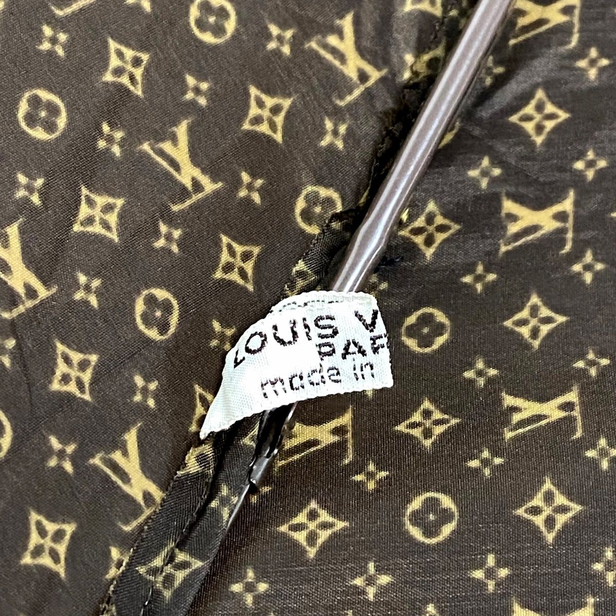 ファッション小物LOUIS VUITTON(ルイヴィトン) 折りたたみ傘 - ダークブラウン モノグラム柄/ワンタッチ式 化学繊維 |  svmar.com.br