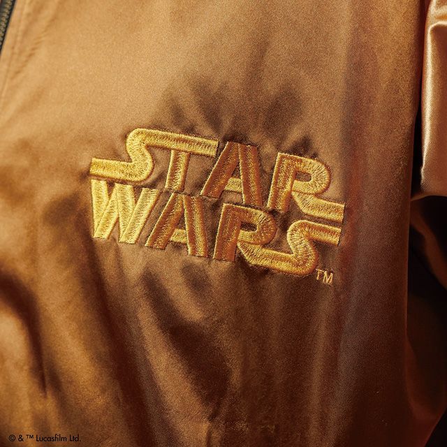 STAR WARS スター・ウォーズ ブラウンアグレッシブ スカジャン 刺繍