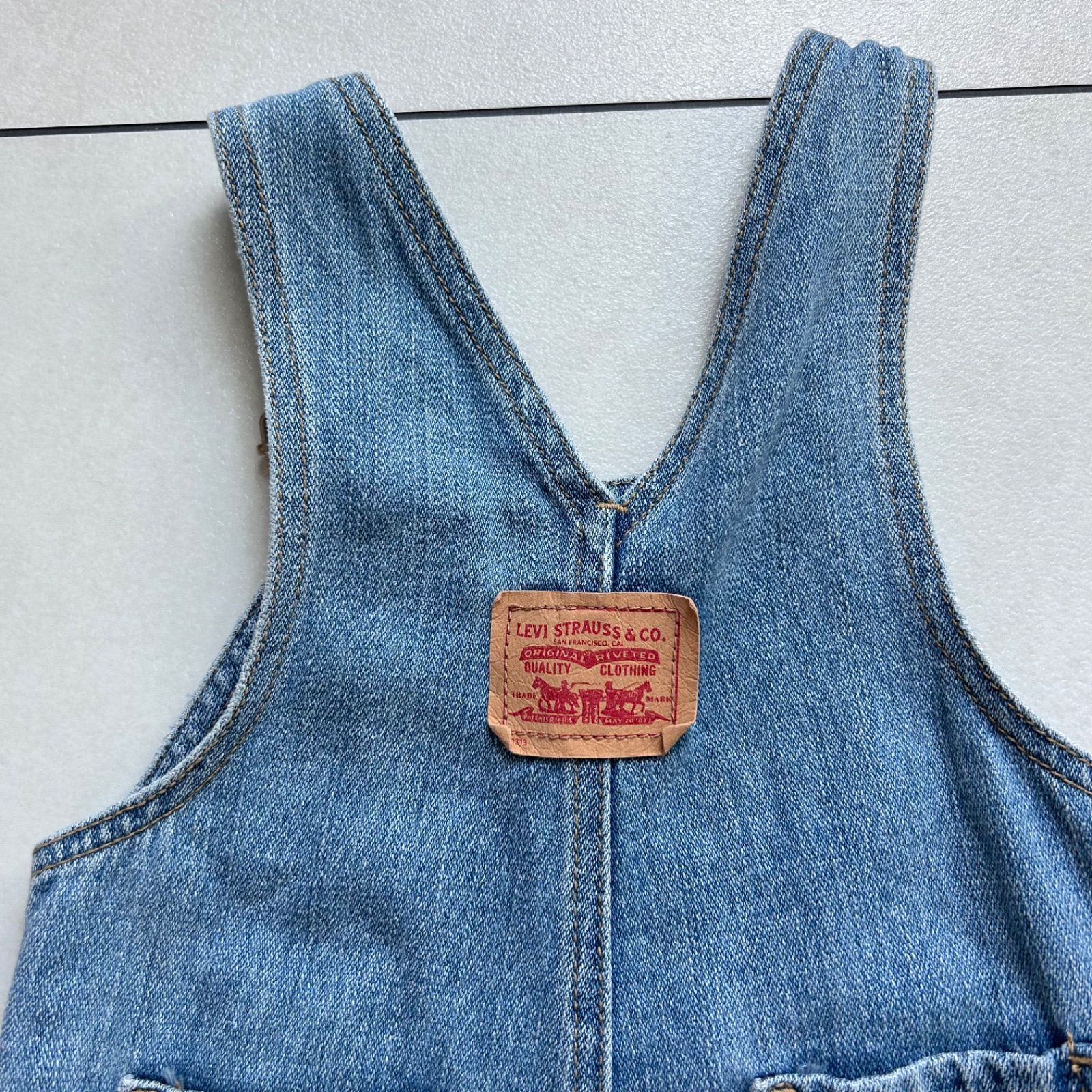 LEVI'S 95サイズ オーバーオール キッズ ベビー  デニム ユニセックス ベビー服 キッズ服