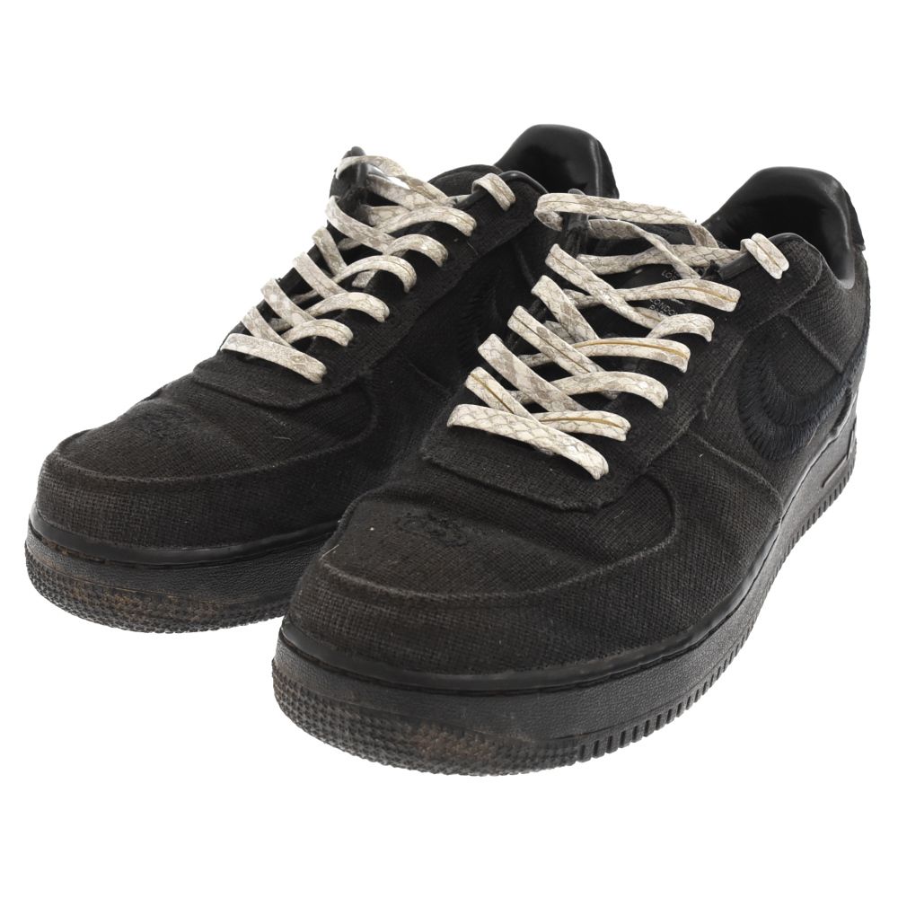 NIKE (ナイキ) ×STUSSY(ステューシー) AIR FORCE 1 LOW FOSSIL ステューシー エアフォース1 ローカットスニーカー  フォッシル ブラック US10.5/28.5cm CZ9084-001 - メルカリ