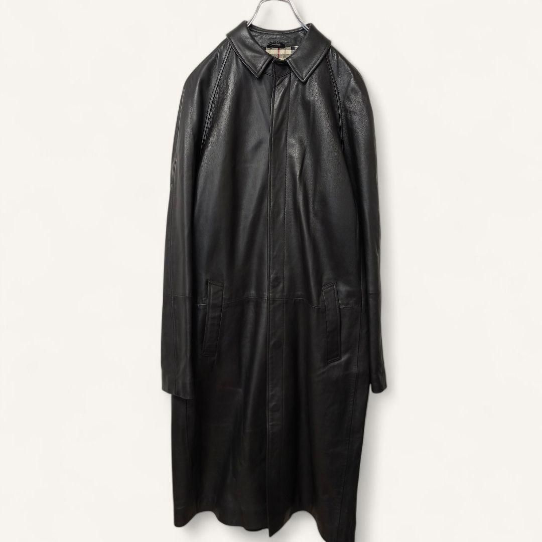 レザーコート ノバチェック裏地