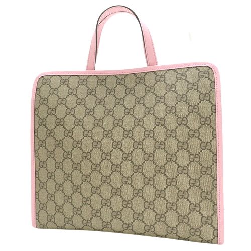 GUCCI(グッチ) グッチ チルドレンズ ラビット トートバッグ GGスプリーム ヒグチユウコ 2WAY ウサギ GGスプリームキャンバス ベージュ  ピンク桃 シルバー金具 630542 520981 レディース 40601102829【アラモード】