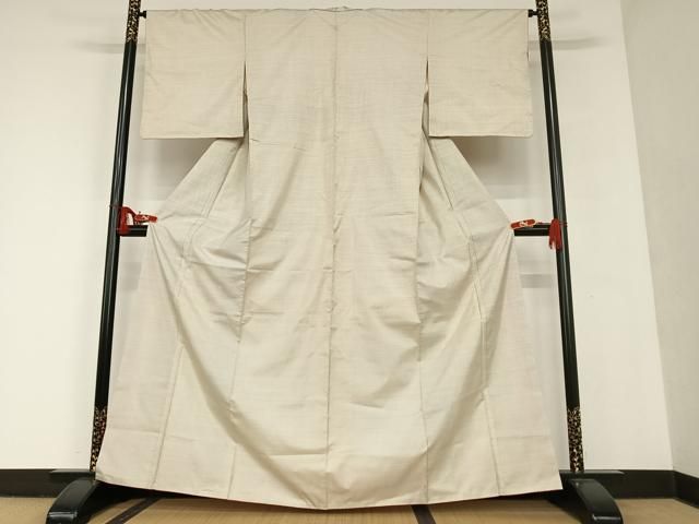 平和屋着物○本場大島紬 白大島 カタス ますいわ屋扱い 正絹 逸品